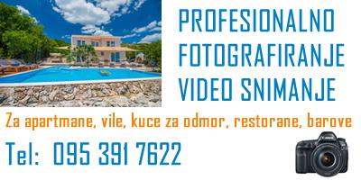 Fotografiranje apartmana vila i kuca za odmor, restorana